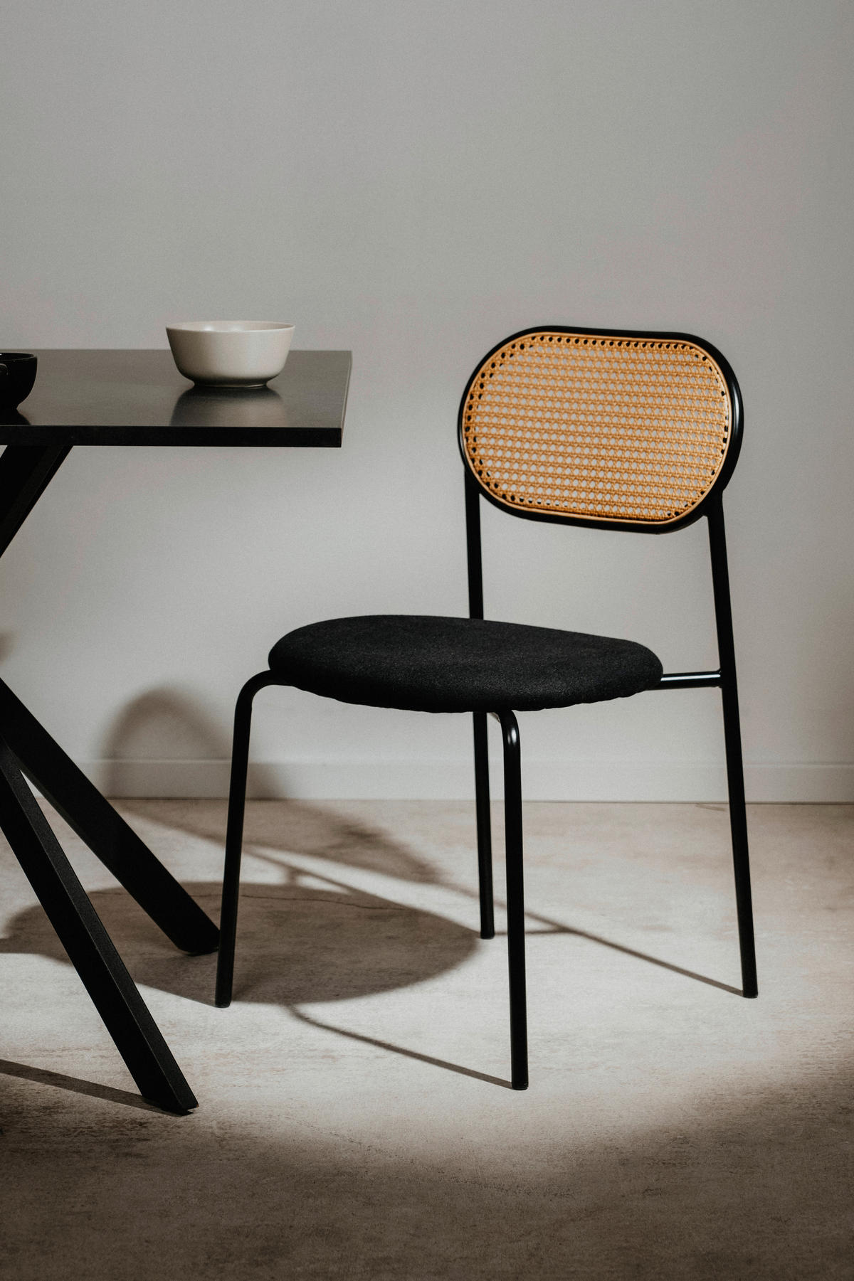 MID.YOU STUHL Webstoff Braun, Schwarz Rattan jetzt nur online 