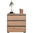 KOMMODE  in 80/79/48 cm  - Eichefarben/Anthrazit, Design, Holzwerkstoff/Kunststoff (80/79/48cm) - Carryhome
