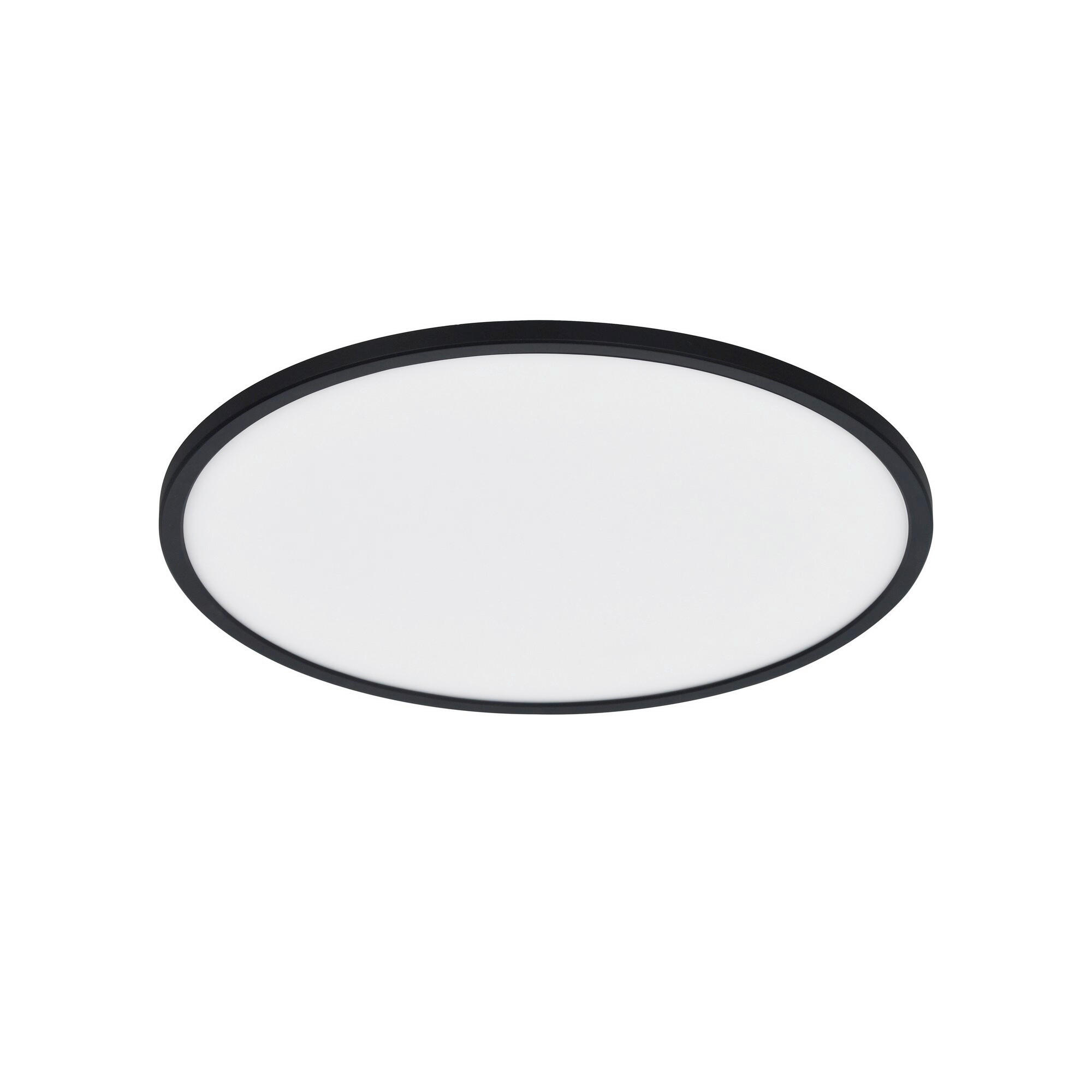 LED-DECKENLEUCHTE 42,4/2,3 cm  - Schwarz, KONVENTIONELL, Kunststoff (42,4/2,3cm) - Nordlux