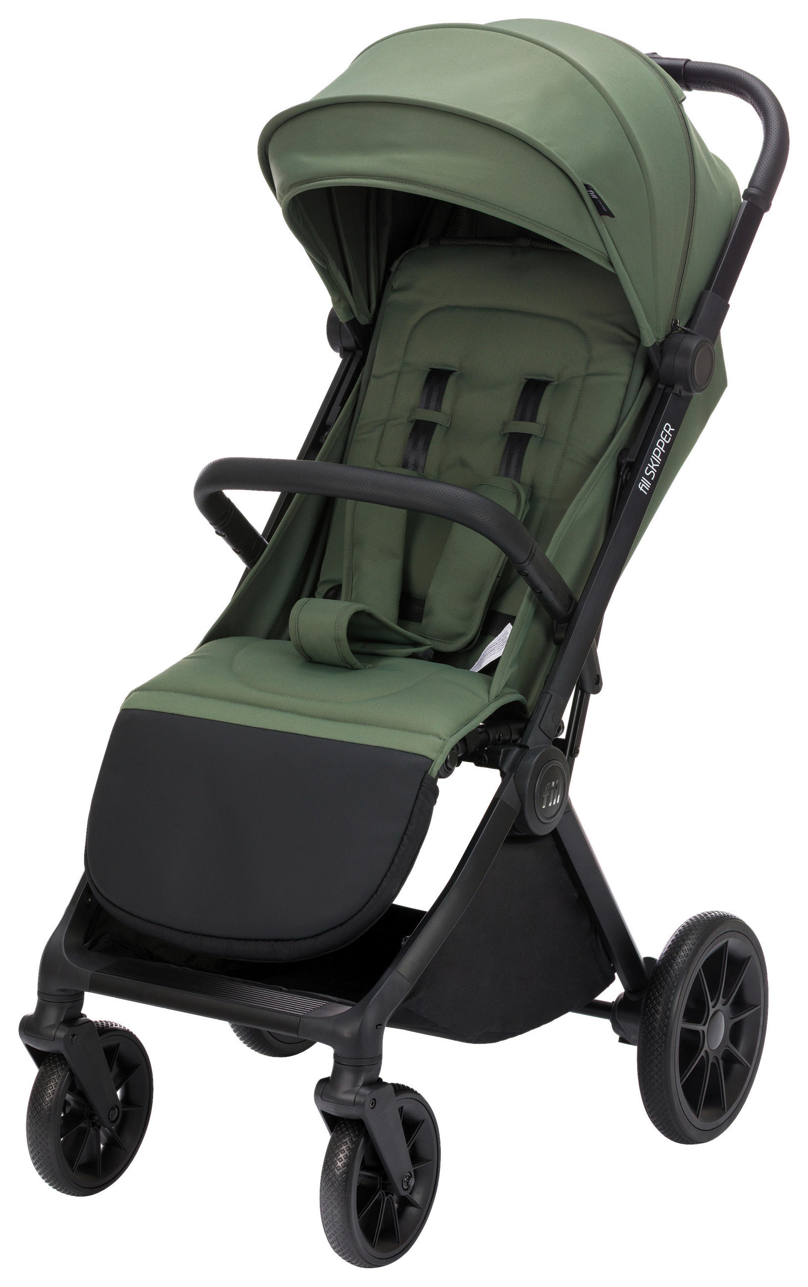 BUGGY Skipper  - Jadegrün/Schwarz, Basics, Textil/Metall (54/68/108cm) - Fillikid