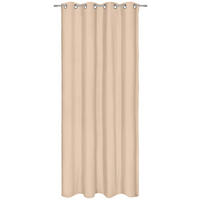 ZAVESA SA KARIKAMA boja peska - boja peska, Konvencionalno, tekstil (140/250cm) - Esposa