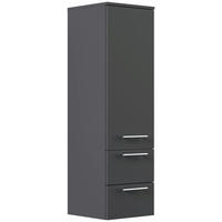 MIDISCHRANK 35,2/120/35,8 cm  - Graphitfarben, Basics, Glas/Holzwerkstoff (35,2/120/35,8cm) - MID.YOU