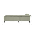 ECKSOFA in Chenille Creme  205/280 cm  - Creme/Schwarz, Design, Textil/Metall (205/280cm) - Xora