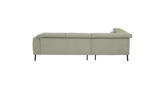 ECKSOFA in Chenille Creme  205/280 cm  - Creme/Schwarz, Design, Textil/Metall (205/280cm) - Xora