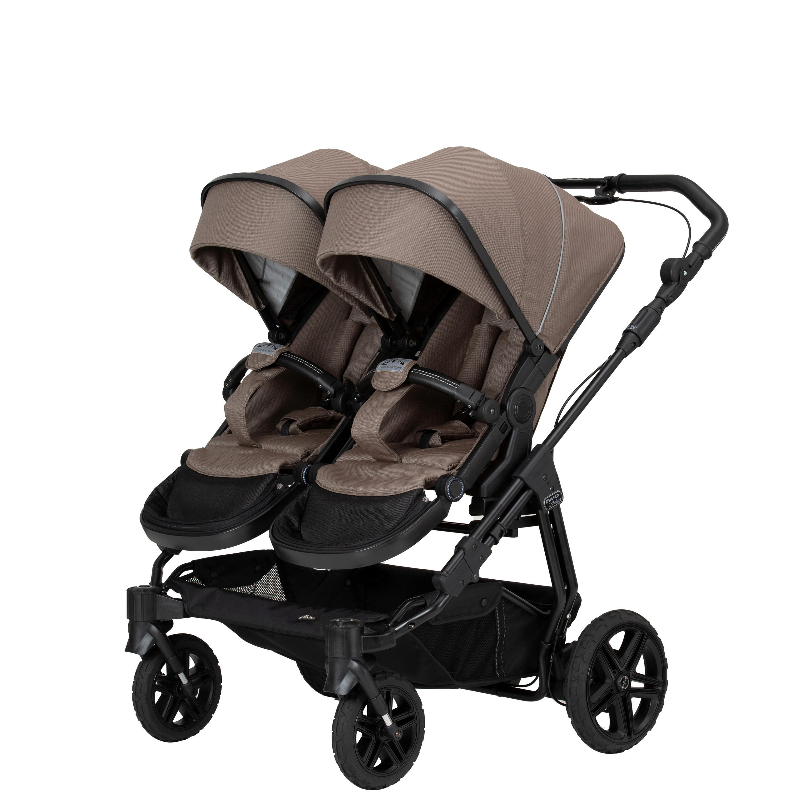 ZWILLINGSWAGEN Outdoor Activitiy  - Cappuccino, Basics, Textil (86/79/114cm) - Hartan