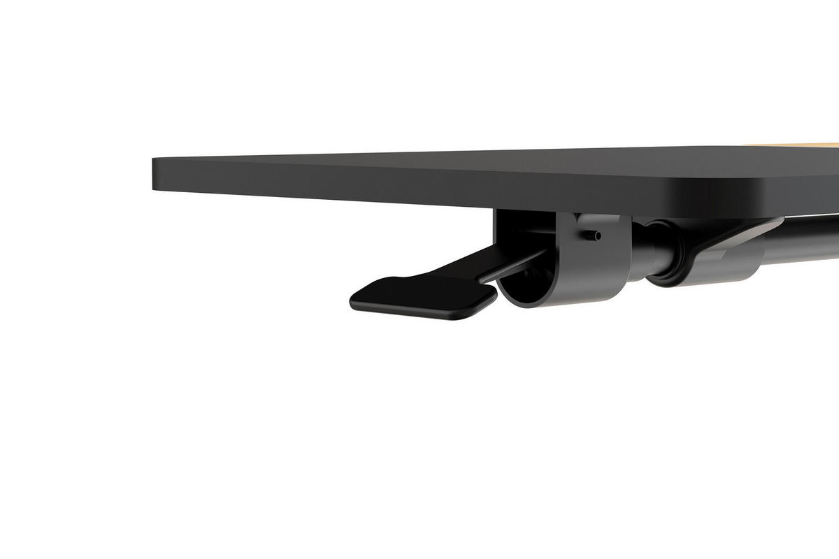 LAPTOPTISCH  Schwarz höhenverstellbar  - Schwarz, Modern, Holzwerkstoff/Kunststoff (78/65,5/105/38cm) - MID.YOU