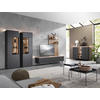 WOHNWAND  in Anthrazit, Naturfarben, Eichefarben 216/198,3/46 cm  - Eichefarben/Anthrazit, Design, Glas/Holz (216/198,3/46cm) - Dieter Knoll