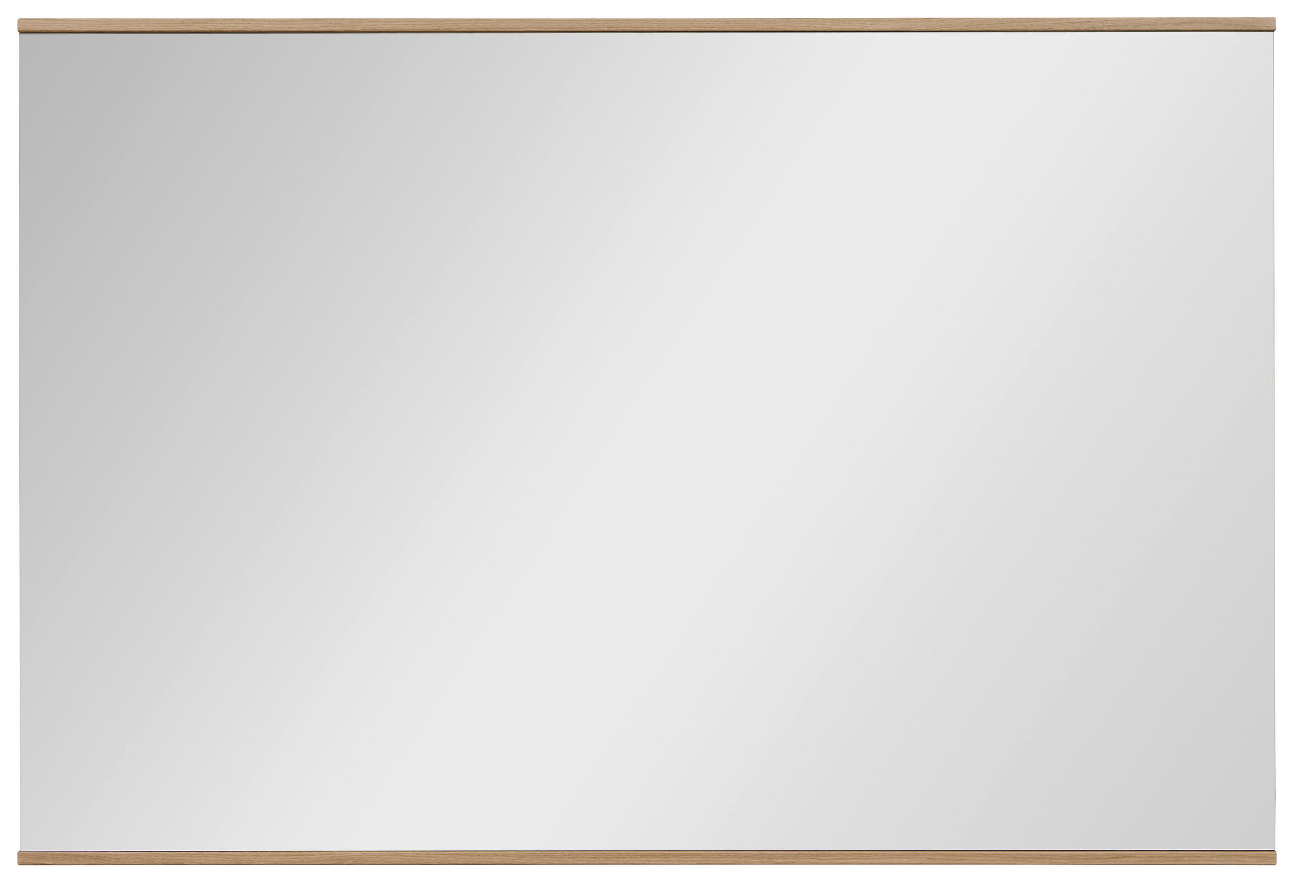 WANDSPIEGEL 119/60/2 cm    in rechteckig  - Klar/Eiche Bianco, Design, Glas/Holzwerkstoff (119/60/2cm) - Dieter Knoll