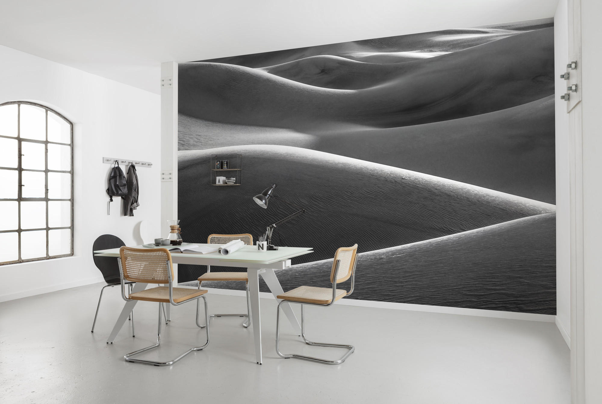 FOTOTAPETE - Schwarz/Weiß, Trend, Textil (450/280cm) - Xora