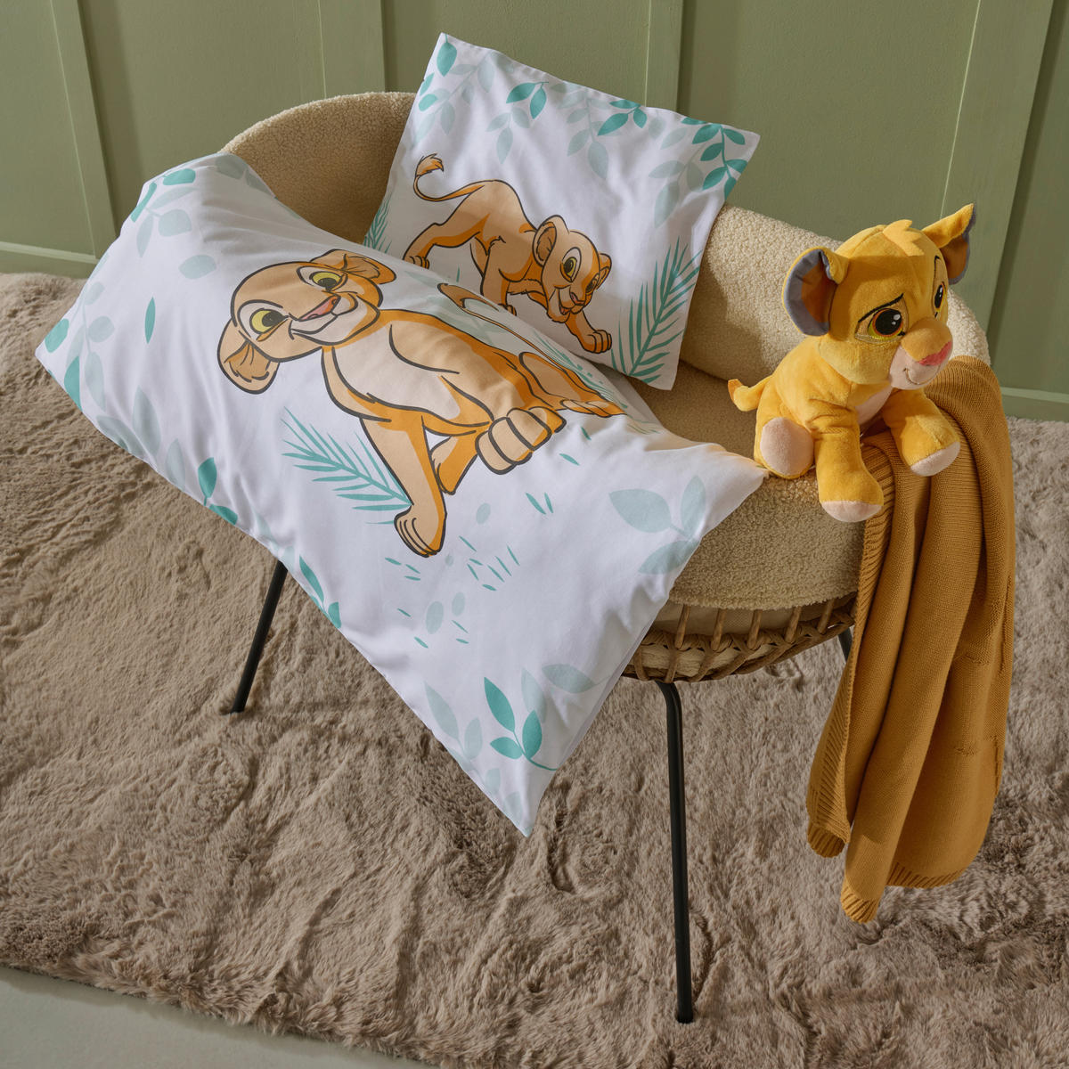 BABYBETTWÄSCHE König der Löwen 80/80 cm  - Multicolor, Trend, Textil (80/80cm) - Disney