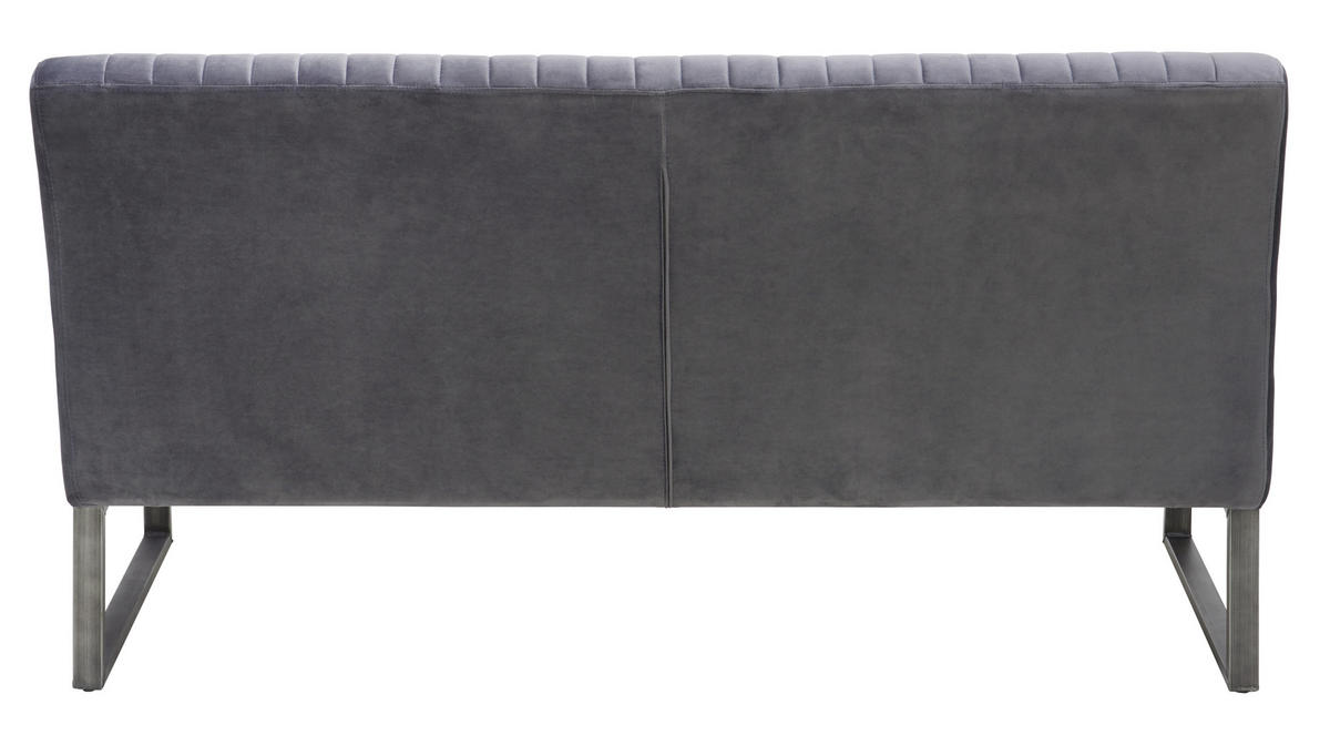 LAVICA, sivá, čierna - čierna/sivá, Trend, kov/textil (160/88/67cm) - Ambia Home