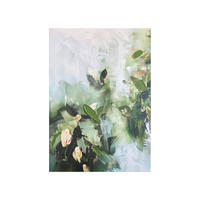 OBRAZ NA PLÁTNE, abstraktné, 70/100 cm  - sivá/biela, Design, kompozitné drevo/textil (70/100cm) - Monee