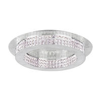 LED-DECKENLEUCHTE 70/12,5 cm   - Klar/Silberfarben, KONVENTIONELL, Glas/Metall (70/12,5cm) - Eglo