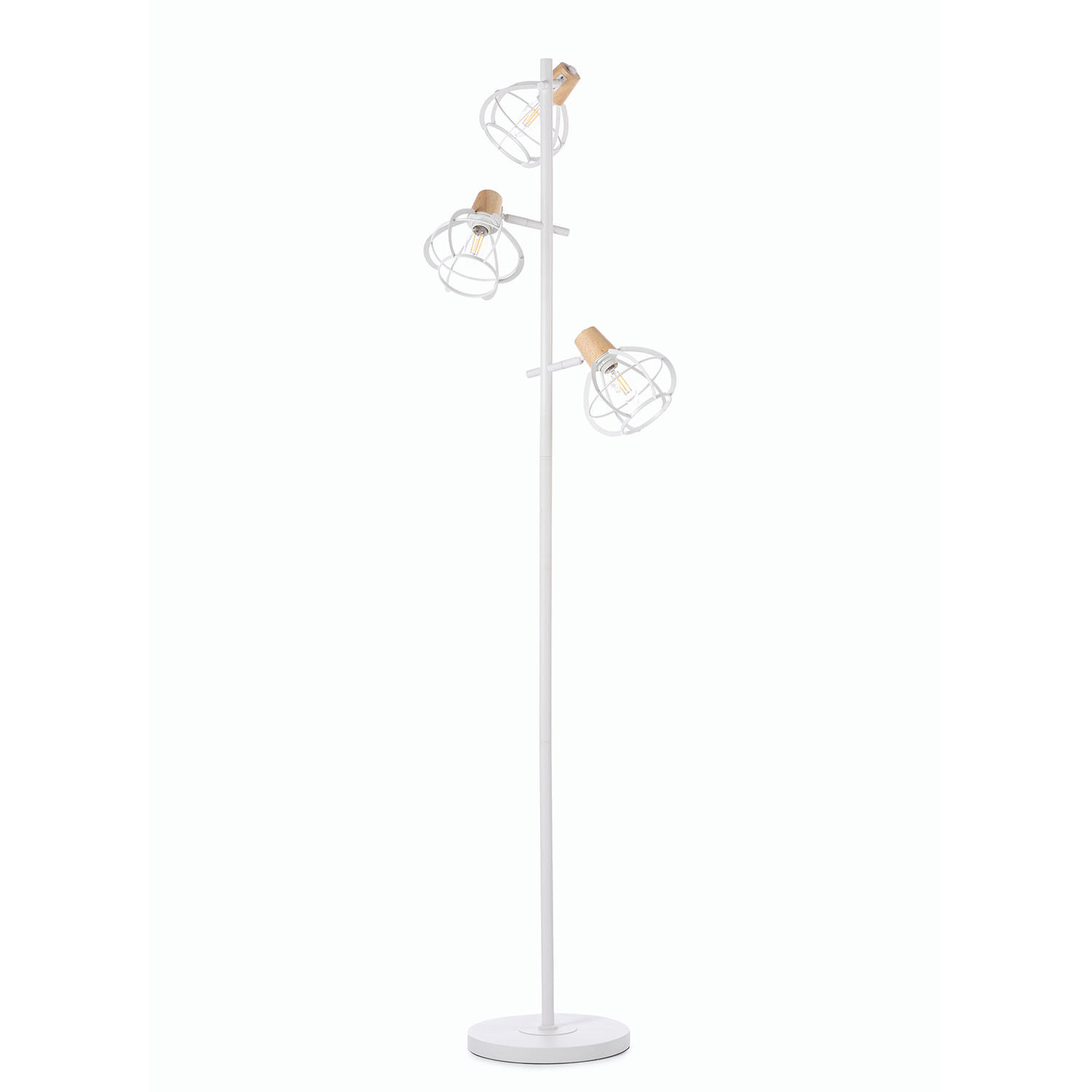 STEHLEUCHTE 36/36/153 cm    - Weiß/Sahara, Basics, Glas/Kunststoff (36/36/153cm)