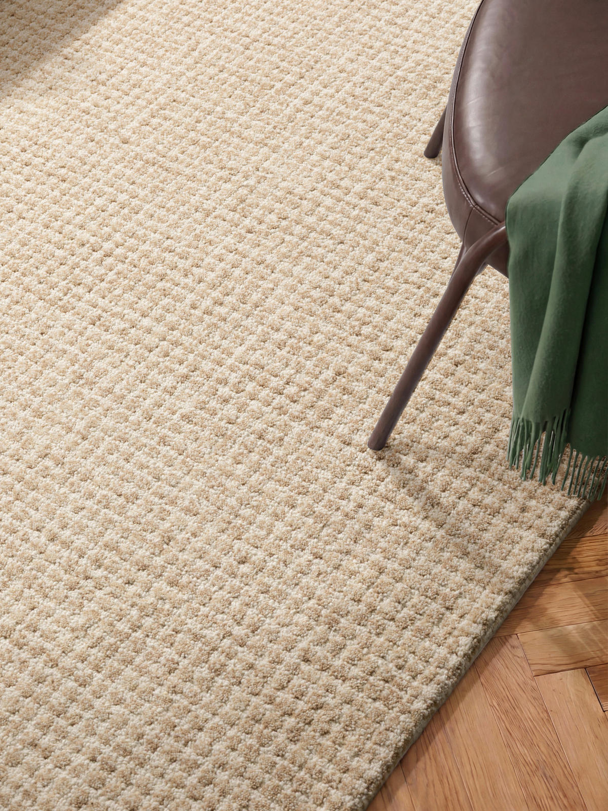 WOLLTEPPICH Wohnzimmer 120/170 cm Eloise Hellbraun rechteckig  - Hellbraun, Basics, Textil (120/170cm) - Hanse Home