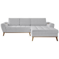 HÖRNSOFFA i vävt tyg silver  - silver/ekfärgad, Design, trä/textil (282/175cm) - Livetastic