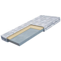 TASCHENFEDERKERNMATRATZE 180/200 cm, Höhe ca.: 15 cm, H2 + H3 = mittel + fest,  - Weiß, Basics, Textil (180/200cm) - Boxxx