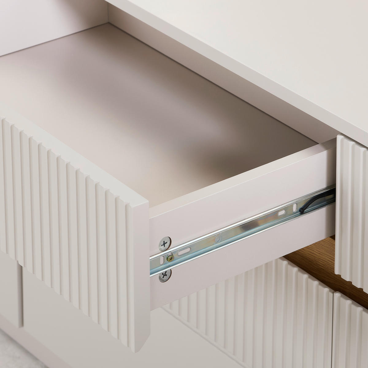 LOWBOARD  in 173/57/40 cm  - Kaschmir/Eichefarben, Trend, Holzwerkstoff (173/57/40cm) - Xora