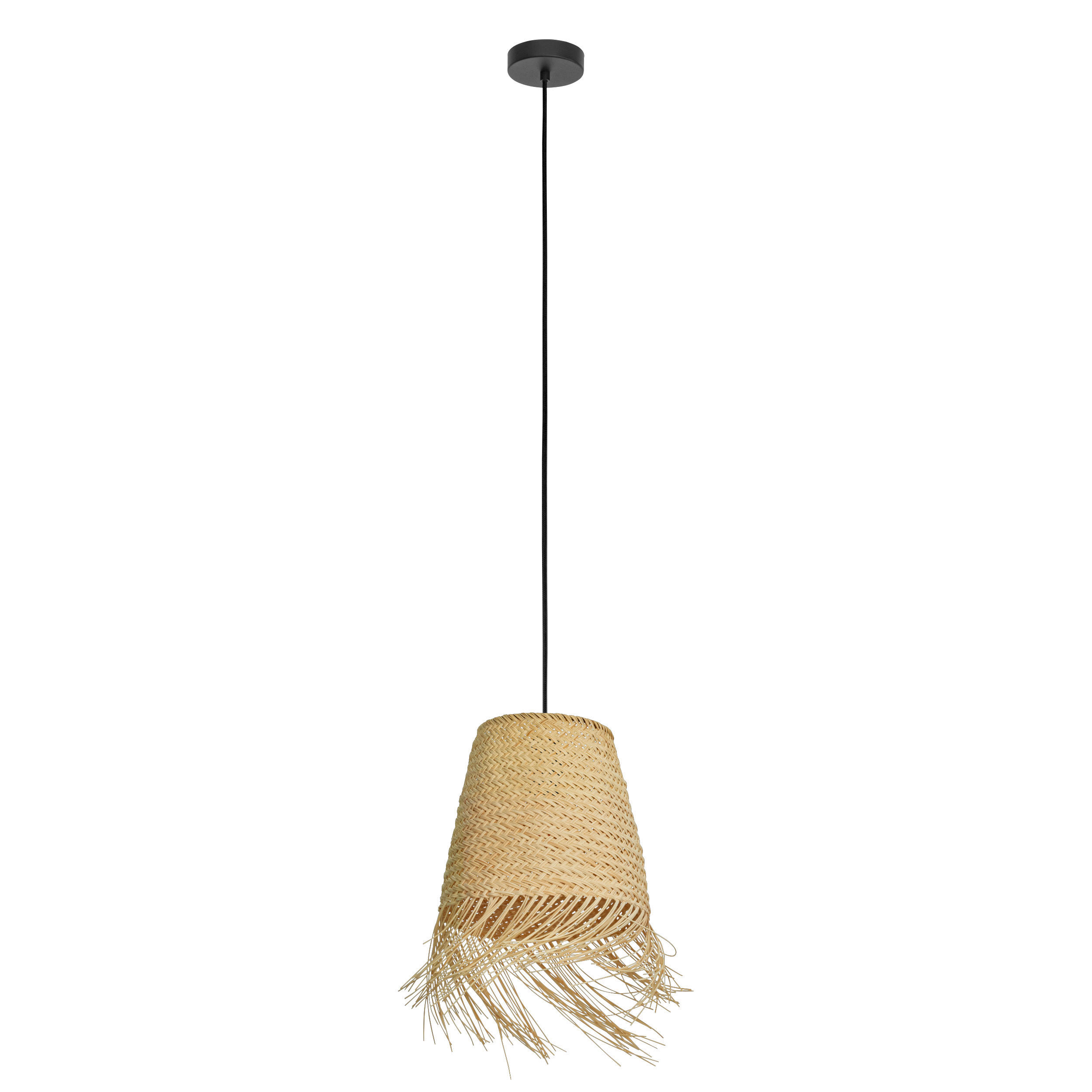 HÄNGELEUCHTE Aycliffe 30/110 cm   - Schwarz, MODERN, Holz/Metall (30/110cm) - Eglo