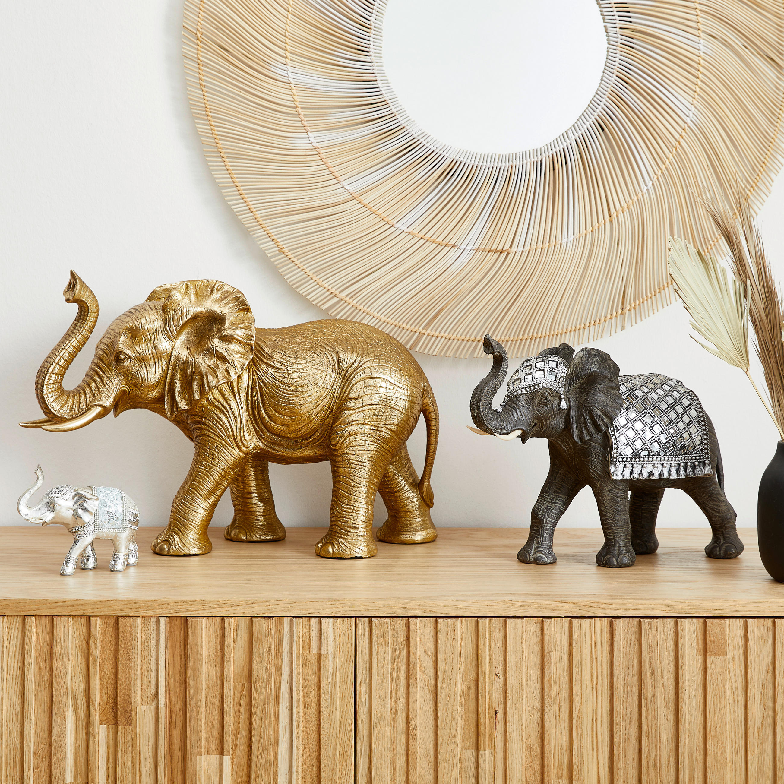 DEKOELEFANT - Multicolor, Kunststoff (51/19/34cm) - Ambia Home