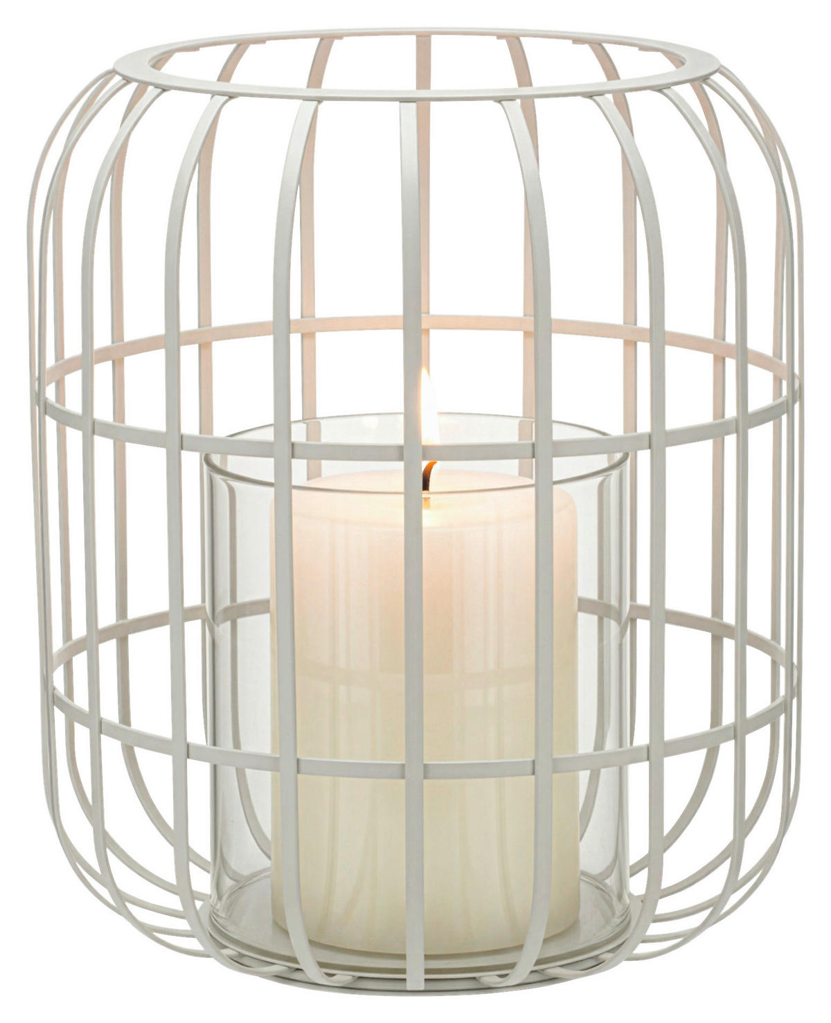 LATERNE - Beige, KONVENTIONELL, Metall (27,8/34,2cm) - Blomus