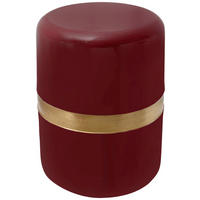 BEISTELLTISCH Metall  - Pflaume/Goldfarben, Design, Metall (36/47cm) - Kayoom