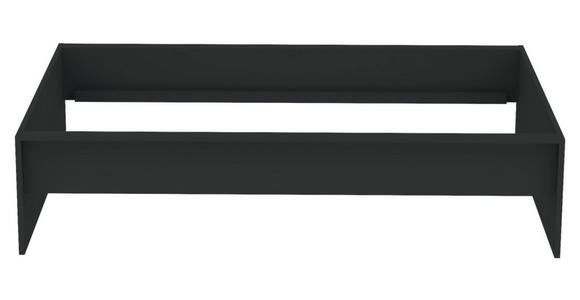 BETTRAHMEN 120/200 cm in Anthrazit - Anthrazit, KONVENTIONELL, Holzwerkstoff (120/200cm) - Hom`in