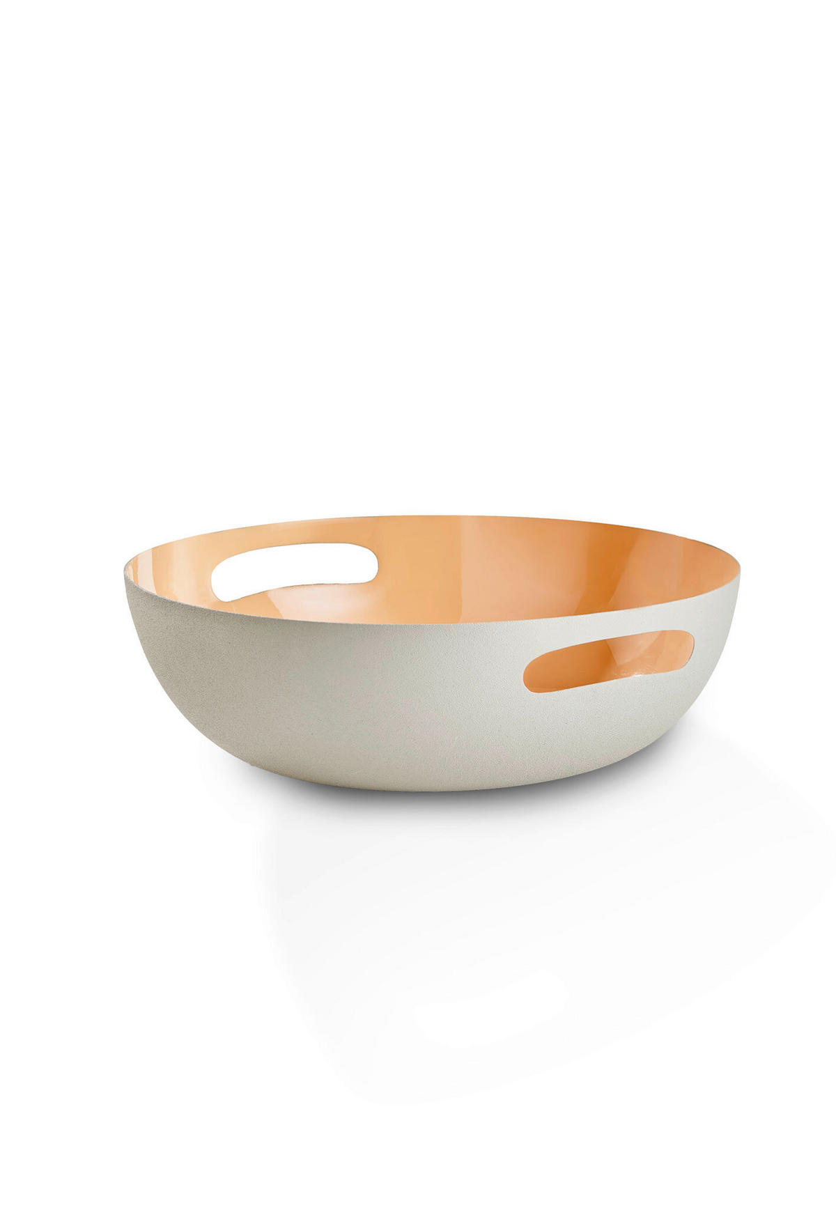 DEKOSCHALE - Greige/Aprikose, Basics, Metall (26/8,5cm) - FYNCH-HATTON