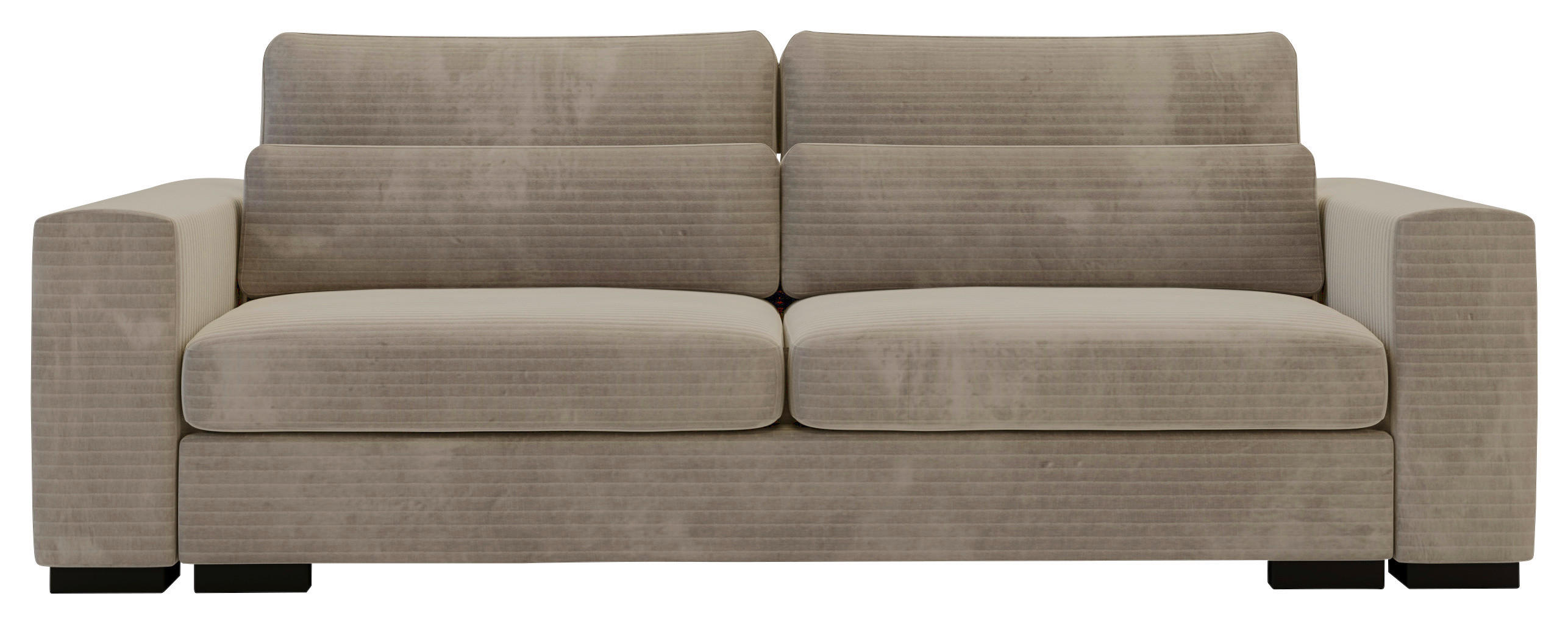SCHLAFSOFA  in Flachgewebe Beige  - Beige/Schwarz, KONVENTIONELL, Kunststoff/Textil (235/80/120cm) - Carryhome