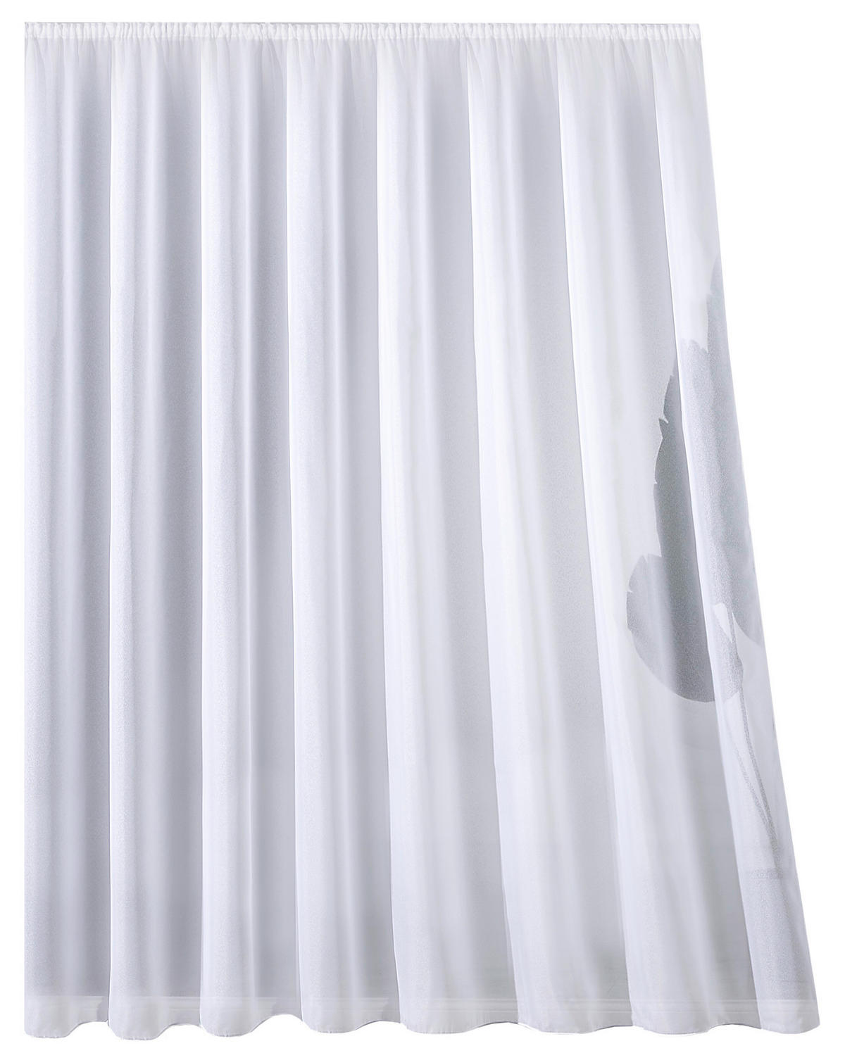 FERTIGSTORE  transparent  450/225 cm   - Weiß, Basics, Textil (450/225cm)