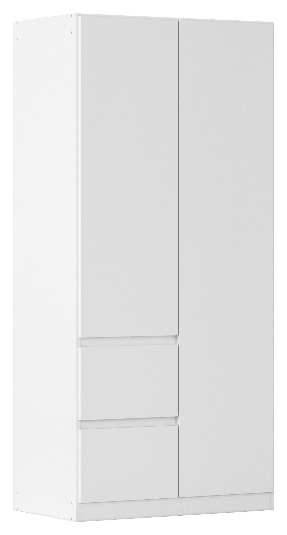 DREHTÜRENSCHRANK  in Weiß  - Weiß, Basics, Holzwerkstoff (91/197/54cm) - Rauch Möbel