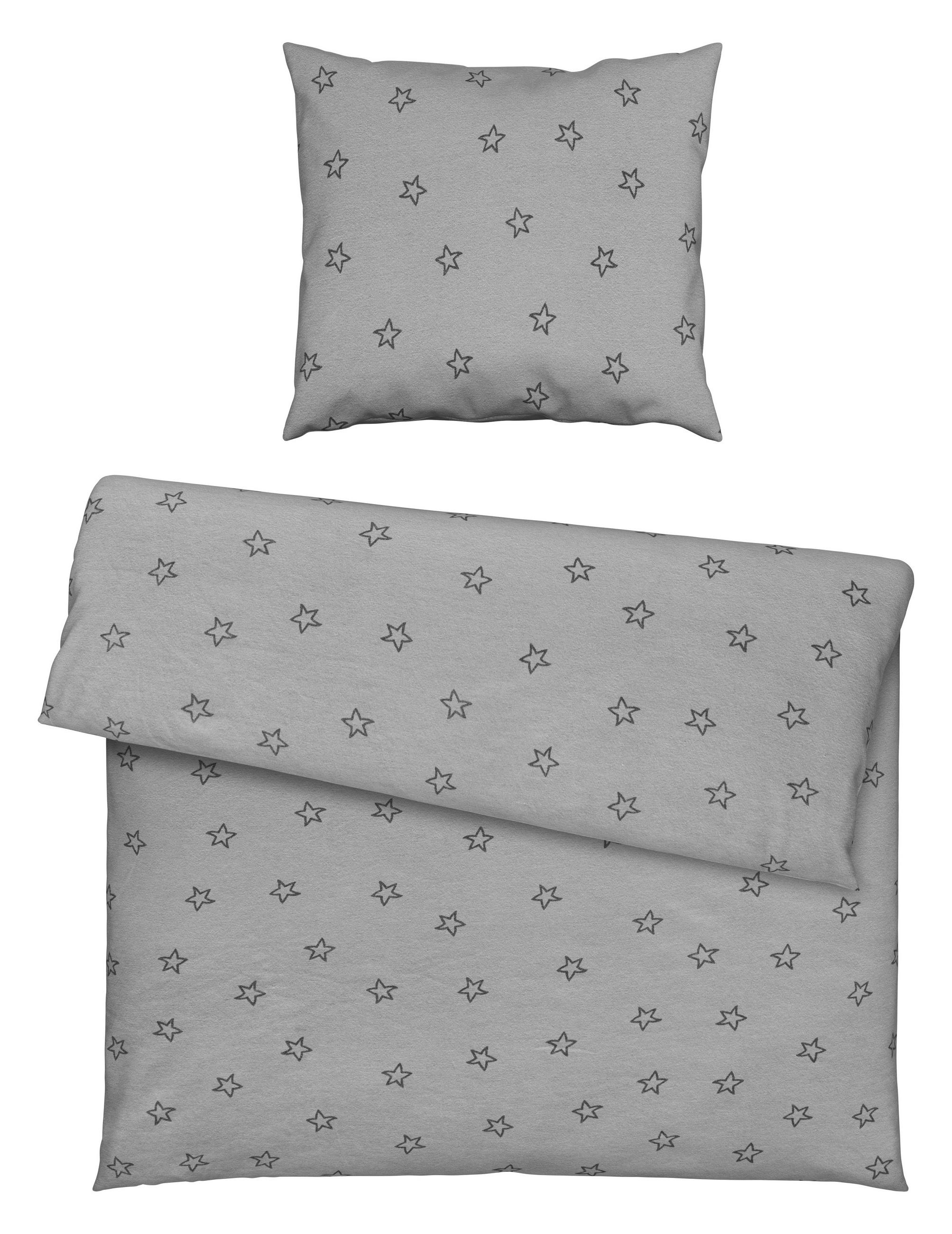 BABYBETTWÄSCHE 80/80 cm  - Grau, Basics, Textil (80/80cm) - Patinio