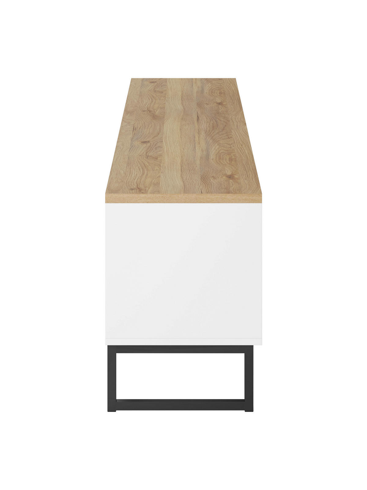 LOWBOARD Alto 208,5/50,9/36,5 cm  stehend  - Eichefarben/Schwarz, Design, Holzwerkstoff/Metall (208,5/50,9/36,5cm) - MID.YOU