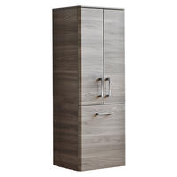 MIDISCHRANK 45/121,2/33 cm  - Chromfarben/Grau, KONVENTIONELL, Glas/Holzwerkstoff (45/121,2/33cm) - Sadena