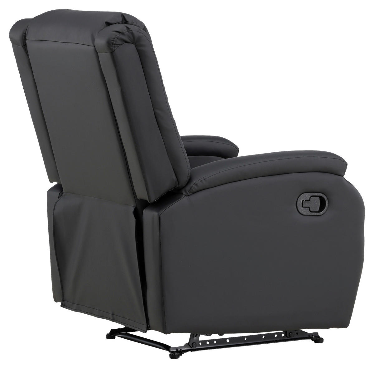 FERNSEHSESSEL in Schwarz  - Schwarz, Basics, Textil/Metall (74/103/92cm) - Livetastic