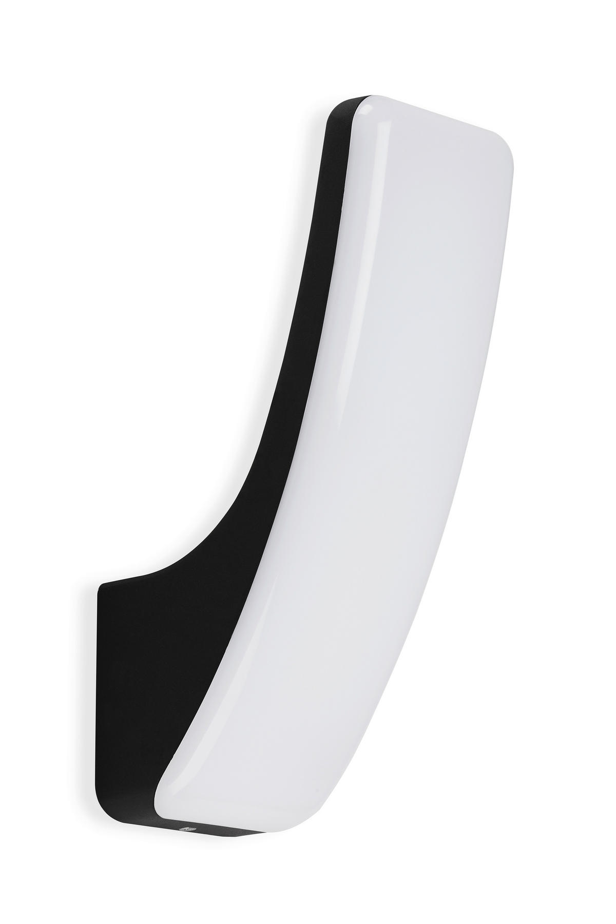 ZUNANJA STENSKA SVETILKA     8,6/26,3/14,4 cm          - črna, Basics, kovina/umetna masa (8,6/26,3/14,4cm)