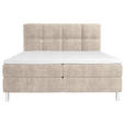 BOXBETT 180/200 cm  in Beige  - Chromfarben/Beige, Design, Holz/Holzwerkstoff (180/200cm) - Esposa