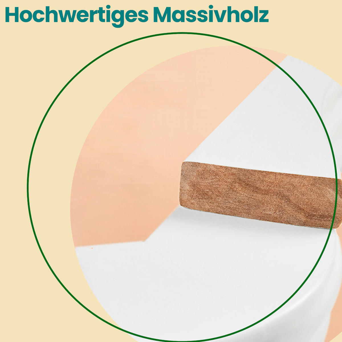 KLEIDERBÜGELSET Holz  - Weiß, Basics, Holz (44.5/23/1.2cm)