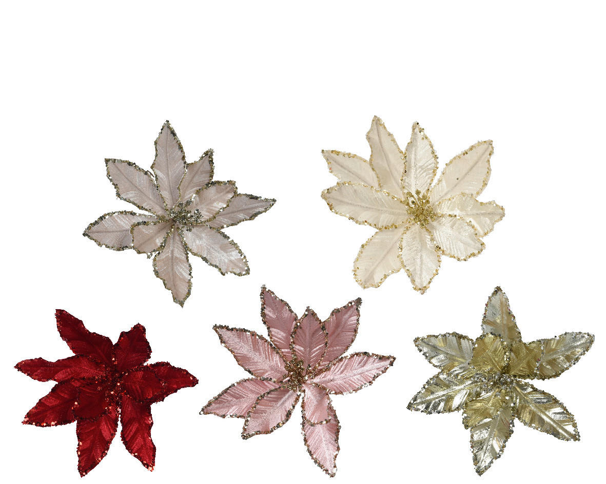 BOŽIČNA ZVEZDA        28/10 cm       - večbarvno, Basics, umetna masa (28/10cm)
