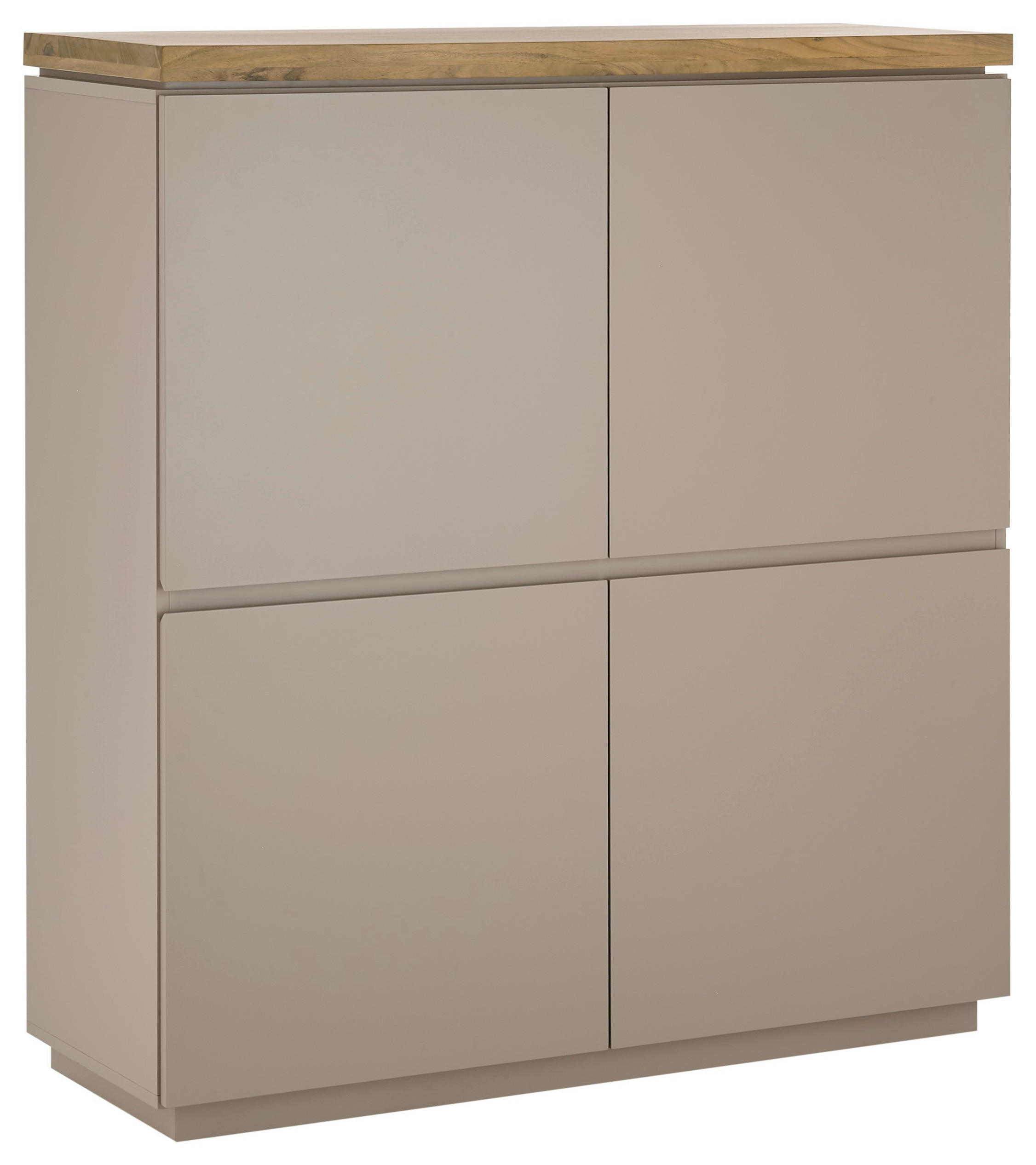 HIGHBOARD Palamos  in 113/123/40 cm  - Naturfarben/Grau, Basics, Holz/Holzwerkstoff (113/123/40cm)