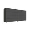 SIDEBOARD Mailand Set 1  in 158/73/33 cm  - Anthrazit/Schwarz, MODERN, Holzwerkstoff/Kunststoff (158/73/33cm) - MID.YOU