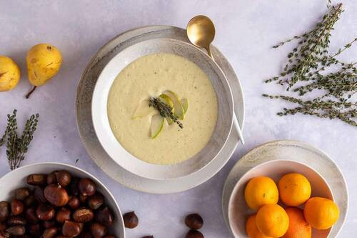 SALATSET  Ossia 7-teilig  - Beige, Basics, Keramik (35,5/36,5/31,5cm) - Mäser