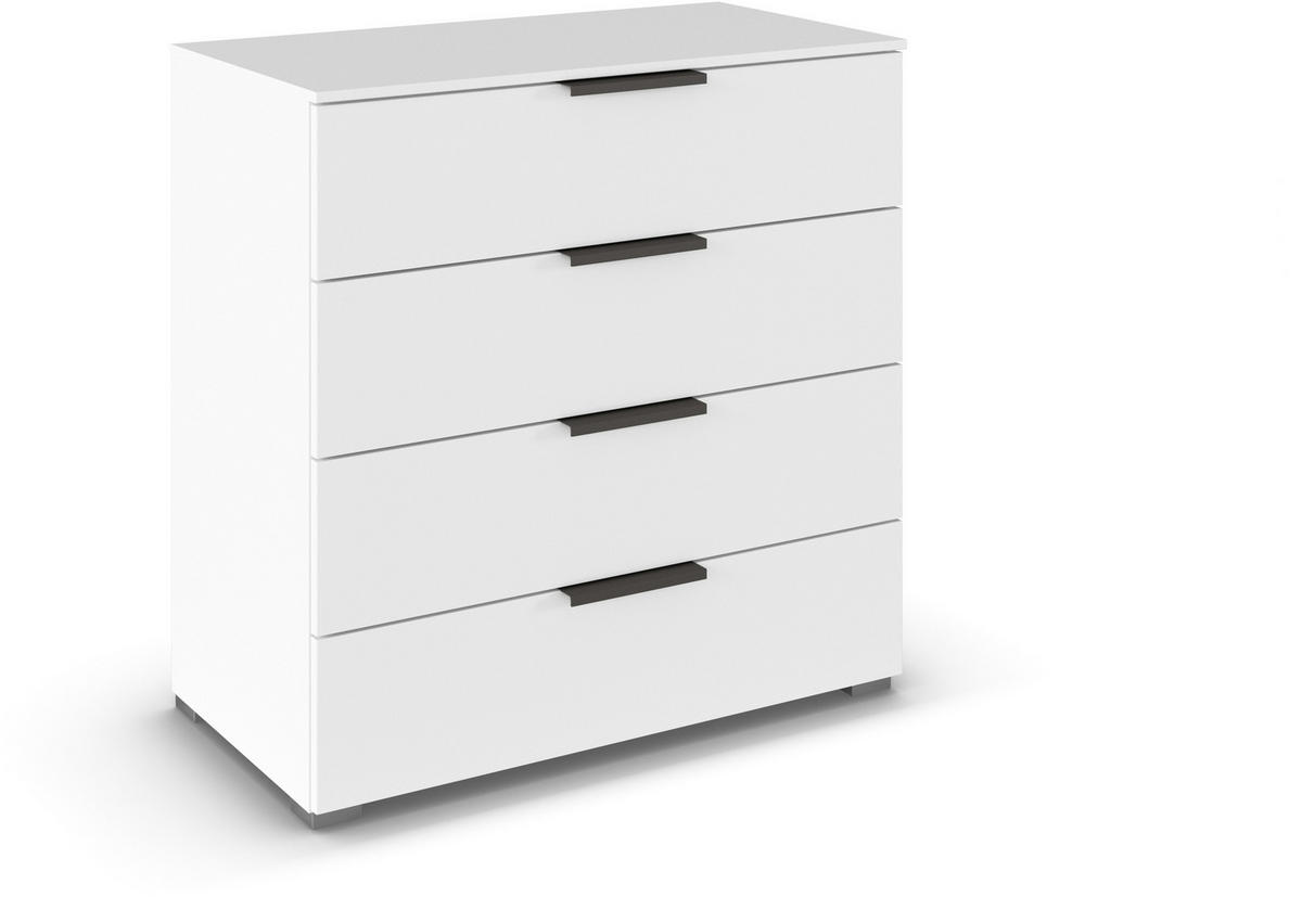 KOMMODE  in 80/81/42 cm  - Graphitfarben/Alufarben, Trend, Holzwerkstoff/Metall (80/81/42cm) - Novel