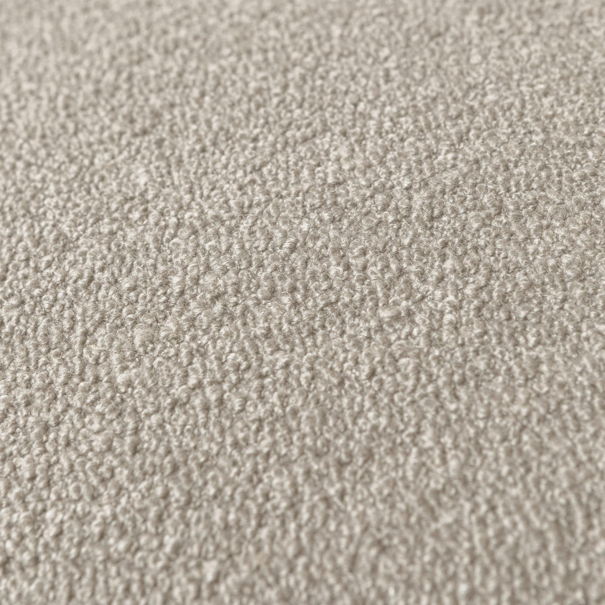 HOCKER Lofty Bouclé Naturfarben  - Schwarz/Naturfarben, Design, Kunststoff/Textil (62/41/48cm) - Livetastic