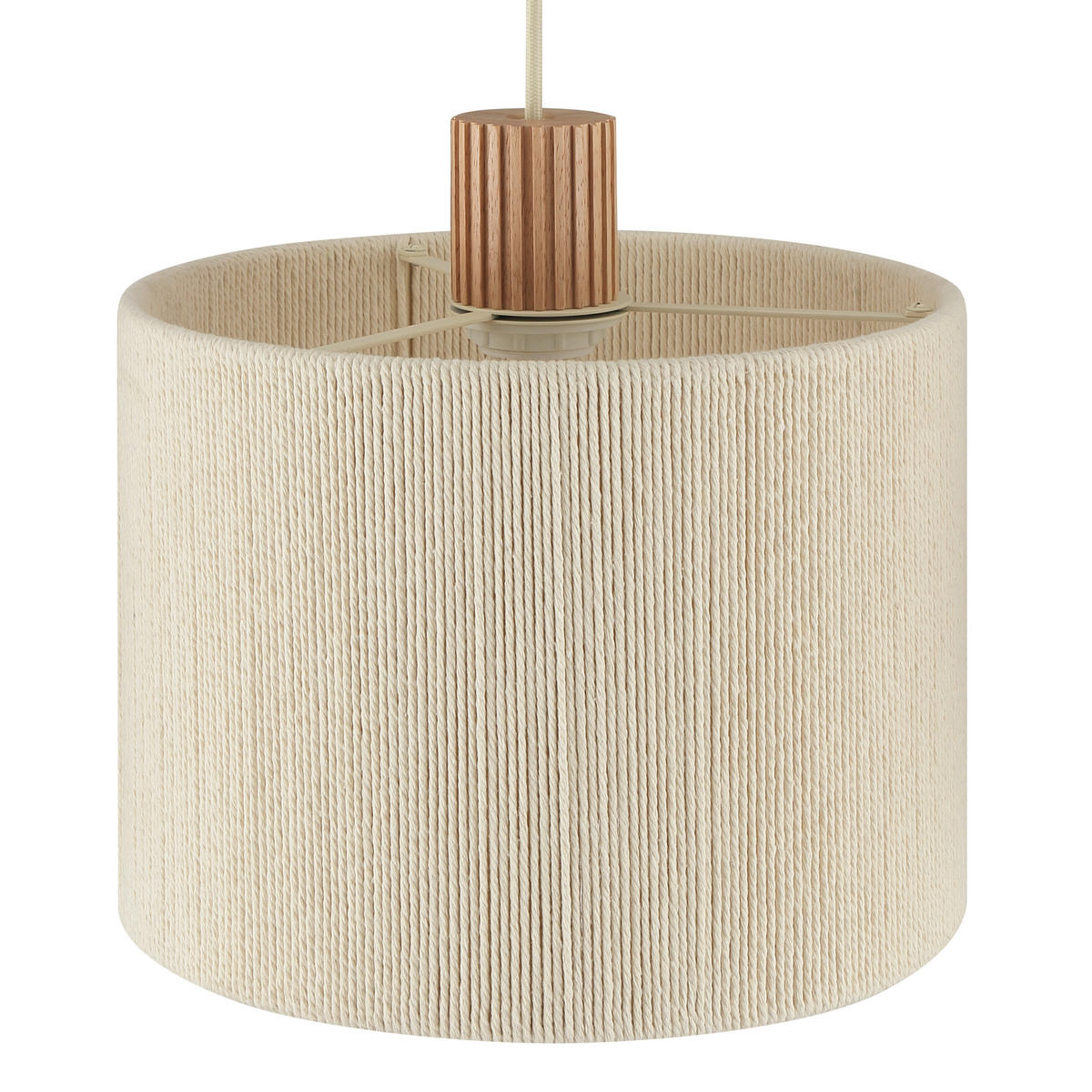 HÄNGELEUCHTE ARLO 120/150/28 cm  - Beigebraun/Braun, Natur, Holz/Textil (120/150/28cm) - Brilliant