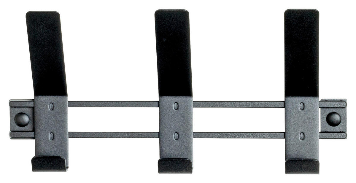 GARDEROBENLEISTE  in Schwarz  - Schwarz, MODERN, Metall (30/13/6cm)
