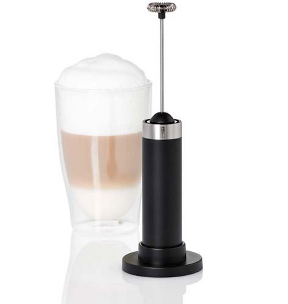 Milch- und Saucenschäumer   - Schwarz, Basics, Kunststoff/Metall (3,2/21,5cm) - AdHoc