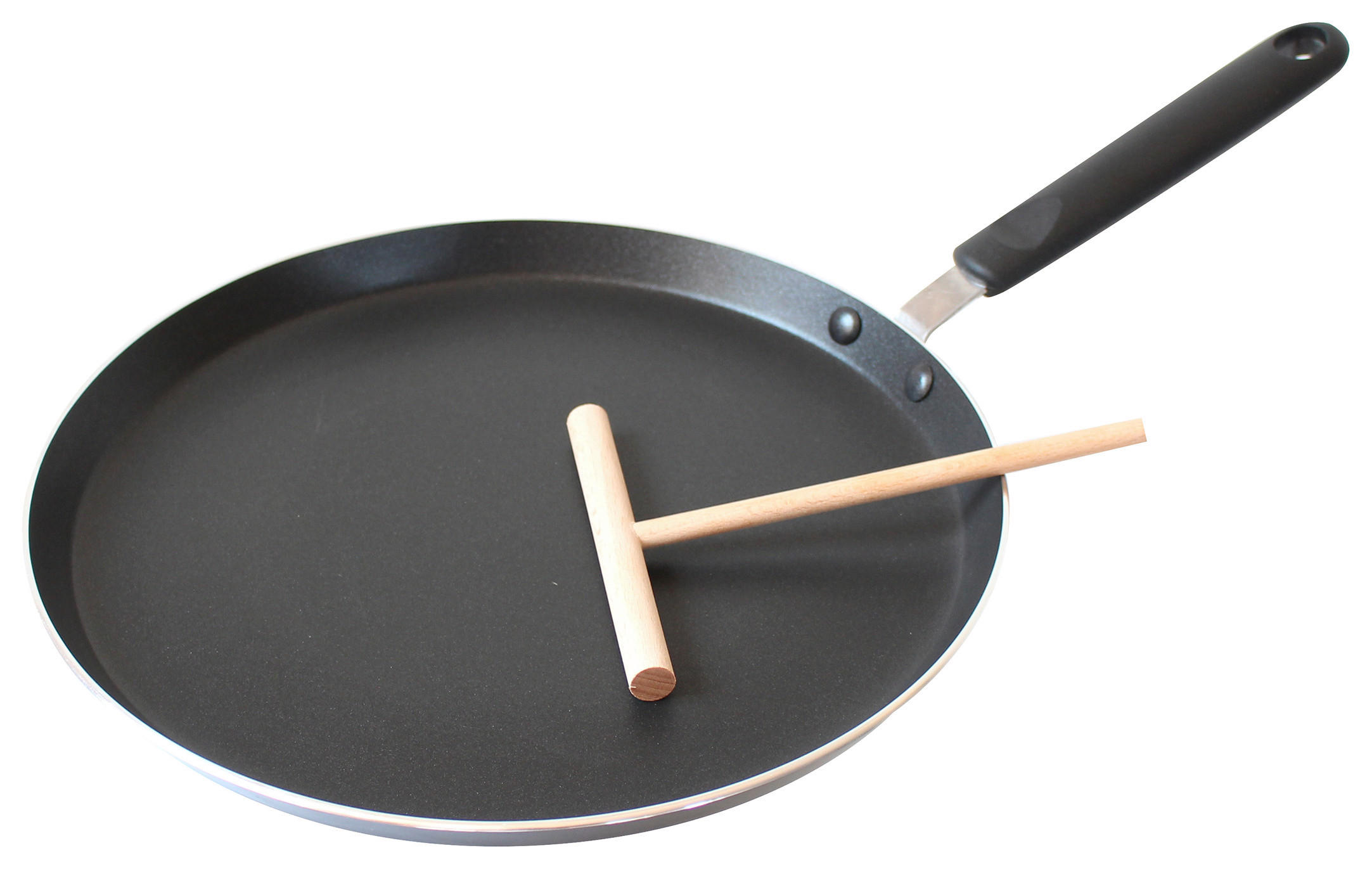 PÁNEV NA CRÊPES, nepřilnavý povrch ILAG®, 26 cm  - černá, Basics, kov (26cm) - ELO