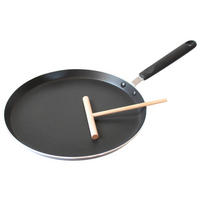 PÁNEV NA CRÊPES, nepřilnavý povrch ILAG®, 26 cm  - černá, Basics, kov (26cm) - ELO