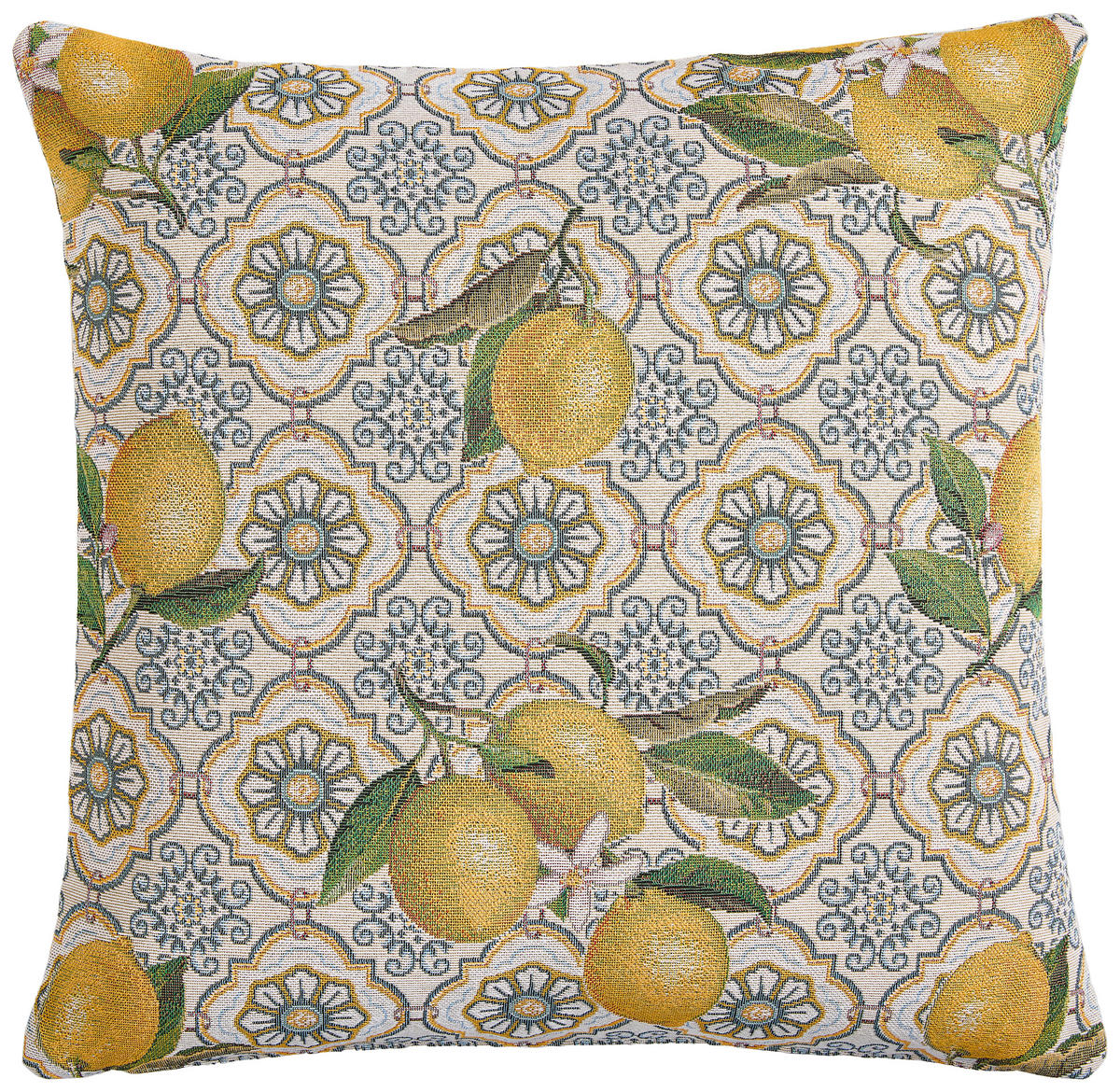 KISSENHÜLLE ZITRONE 45/45 cm  - Multicolor, KONVENTIONELL, Textil (45/45cm) - Esposa